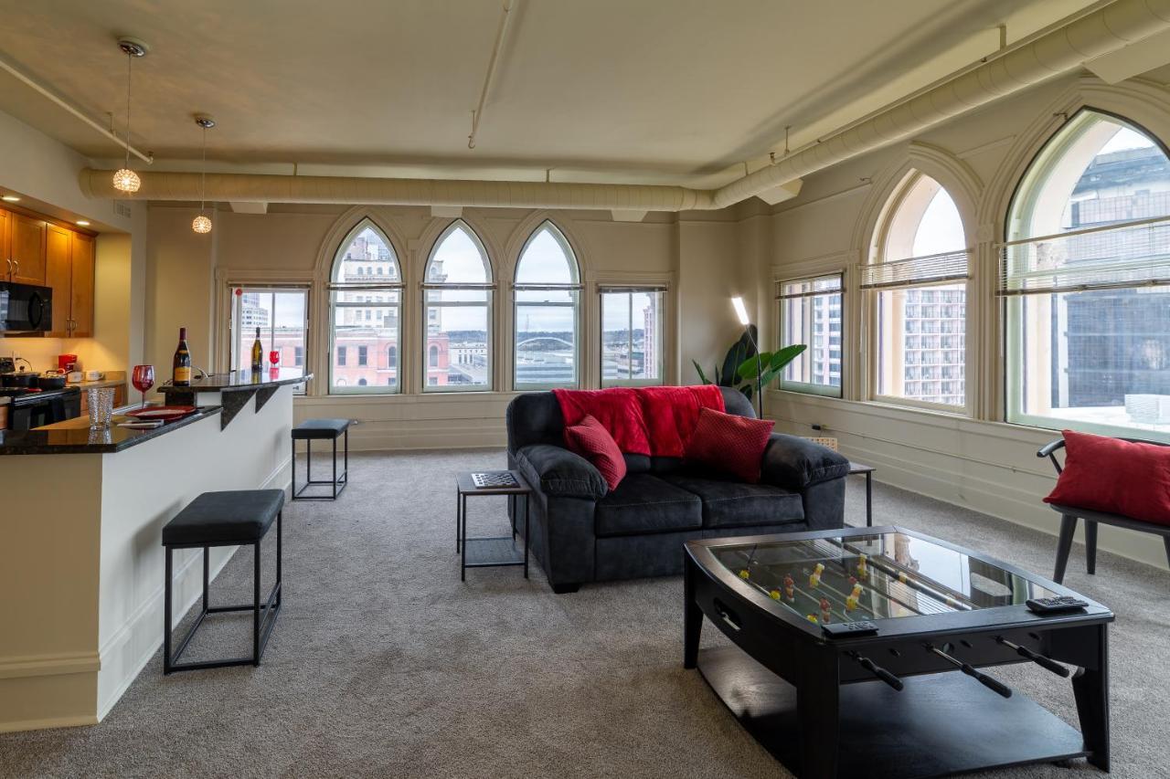 Apartament King Bed W/ Panoramic Views Of Dt! Rochester Zewnętrze zdjęcie